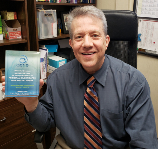Dr. Crane's MERCURY program appreciation award